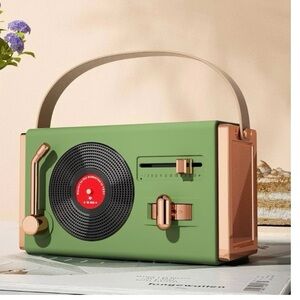 heyday Green and Gold Bluetooth Boombox